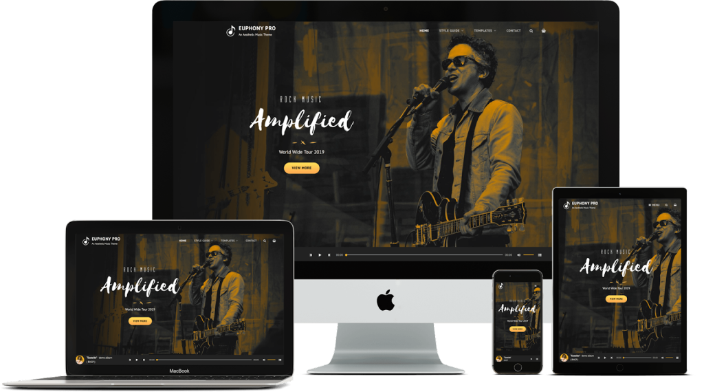 Euphony - music artist WordPress themes