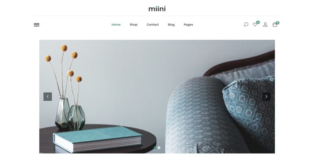 Miini - bookstore WordPress theme