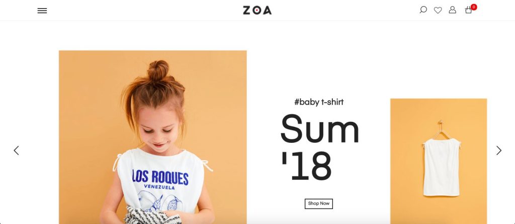 Zoa - one of the best bookstore WordPress themes