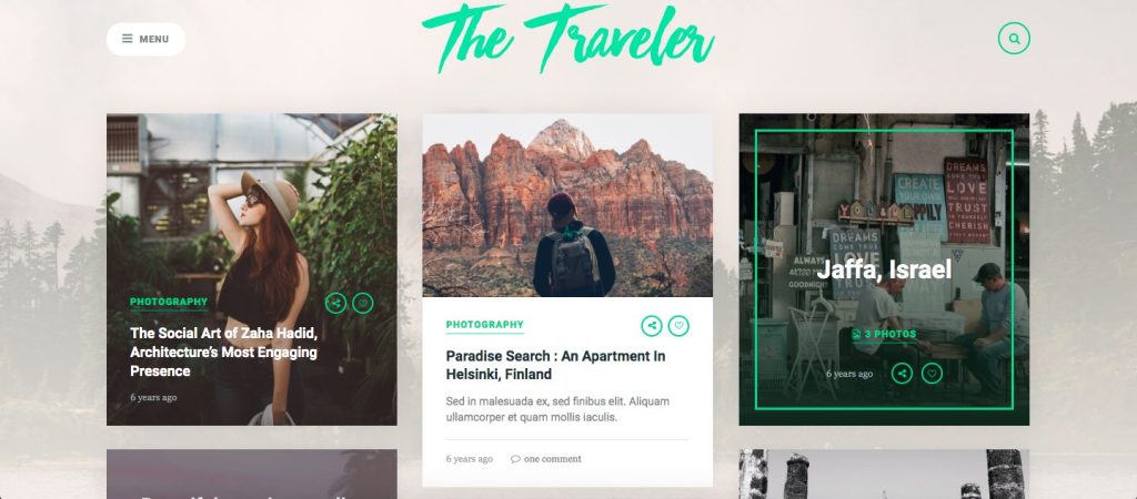 The Traveler - WordPress theme for travel blog