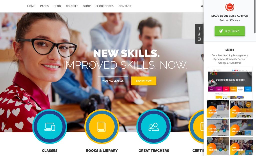 Skilled - WordPress elearning theme