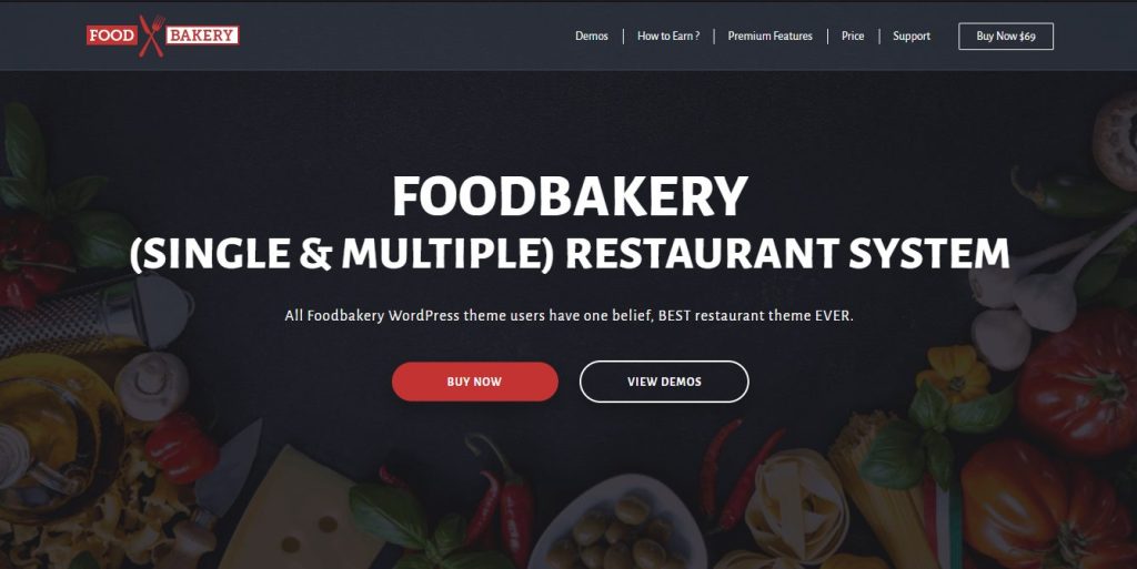 FoodBakery - fully customizable for listing restaurants