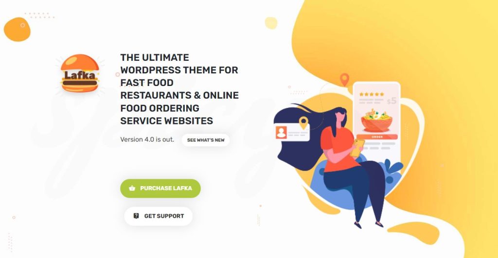 Lafka - a theme for any type of food delivery service website