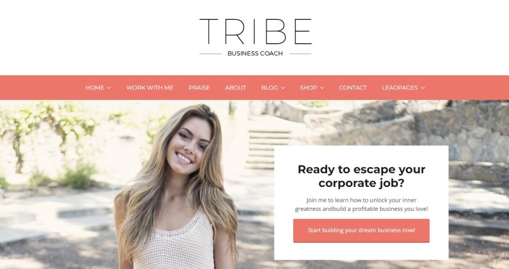 Tribe - feminine WordPress themes for coaches