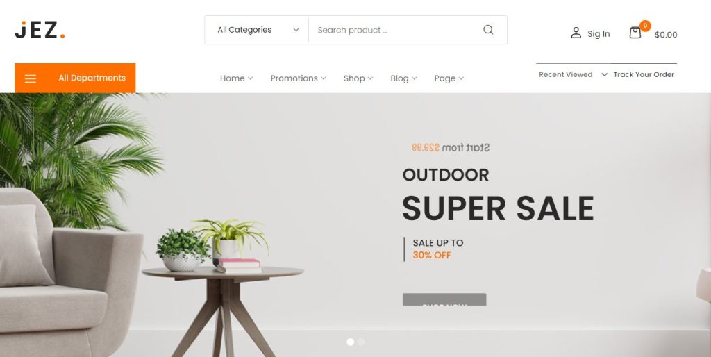 Jez - best WordPress themes for lifestyle blogs