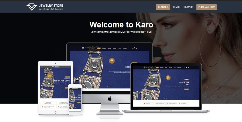 Karo - jewellery store WordPress theme