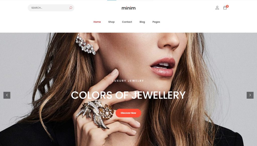 Miini - jewellery eCommerce WordPress theme