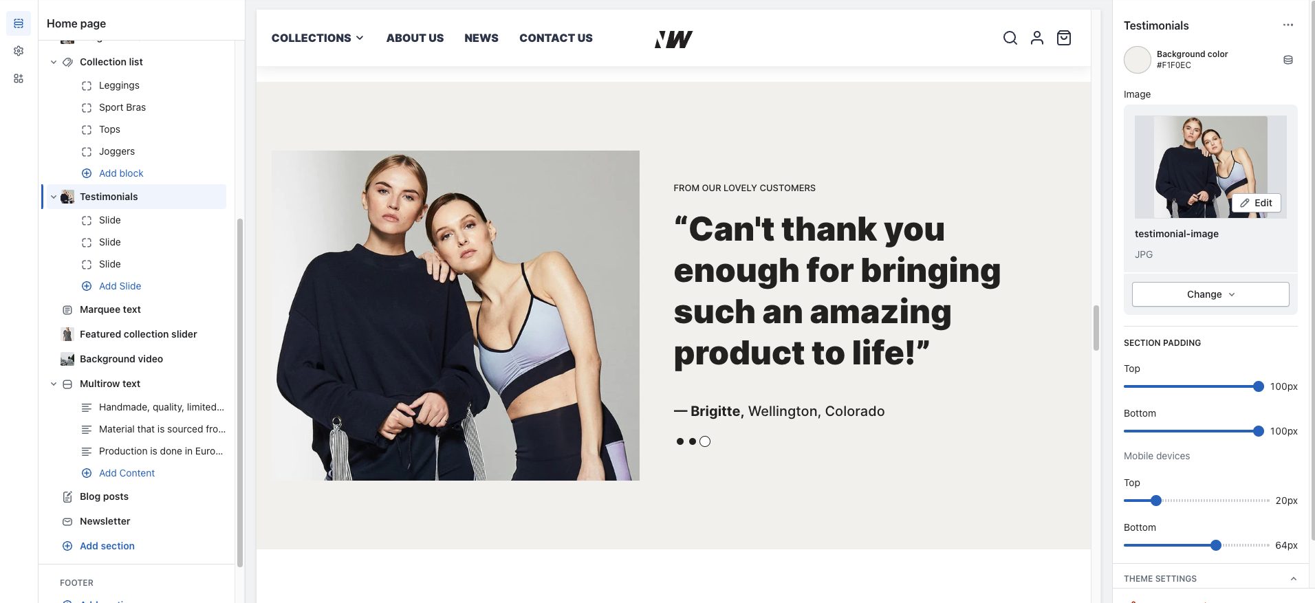 Testimonials - Sections - Neat Theme