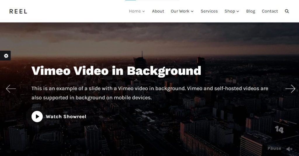 Reel - video portfolio WordPress theme