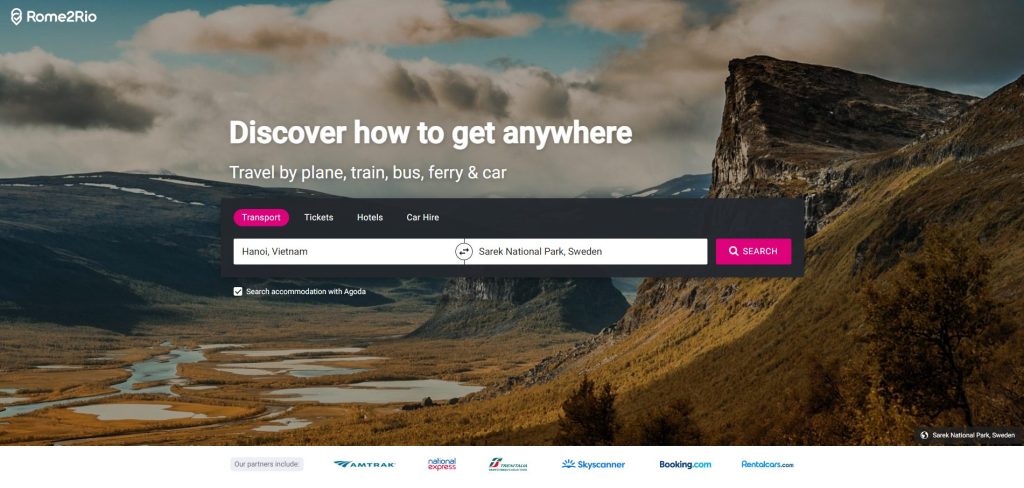 Rom2rio best travel booking site