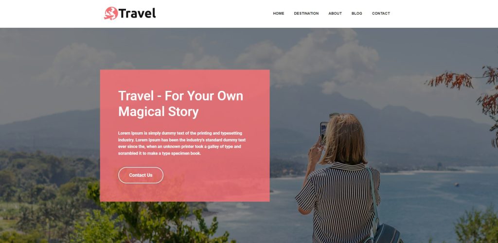 creating a travel website with Travel theme by CyberChimps