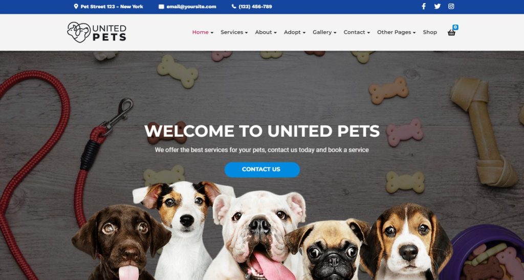 United Pets - Pet Shop & Veterinary WordPress Theme