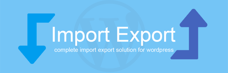 WP Import Export Plugin