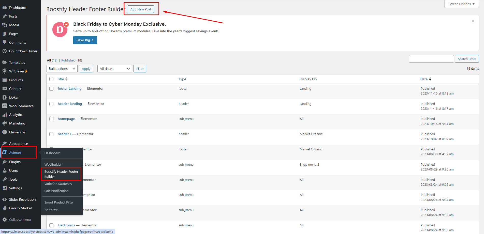 Boostify Header Footer Builder - Avimart WordPress - Avimart WordPress ...