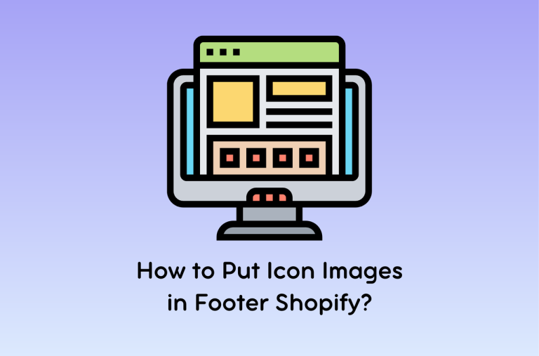 how to put icons in footer Shopify