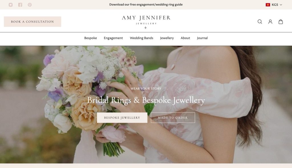 Amy Jennifer Jewellery brand