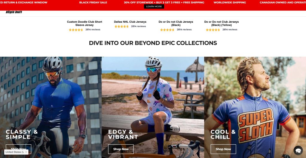 Shopify Cycling Apparel & Gear Dropshipping Store - Bicycle Booth