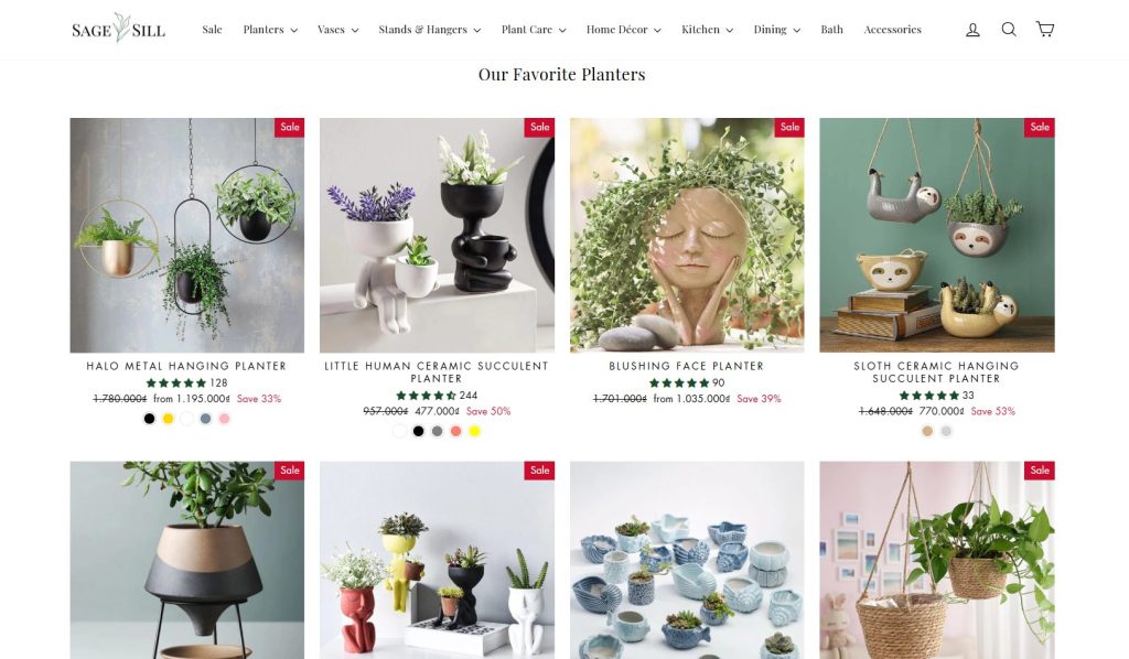 Shopify Home Decor Dropshipping Store - Sage & Sill