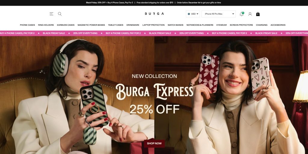 Shopify Lifestyle and Accessory Dropshipping Store - Burga