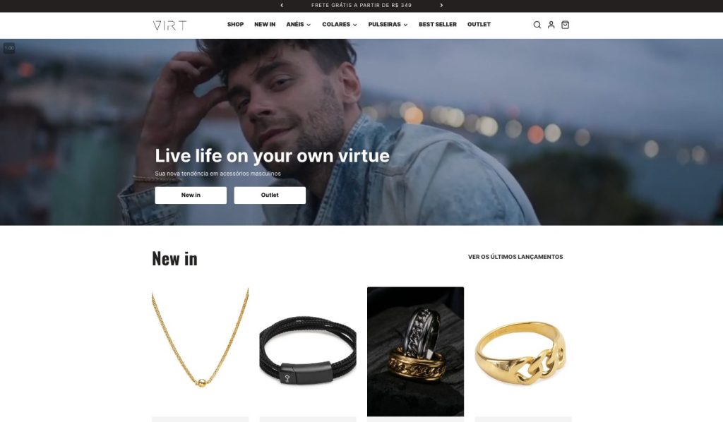 accessories store using Neat Shopify theme