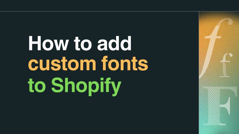 add custom font to Shopify