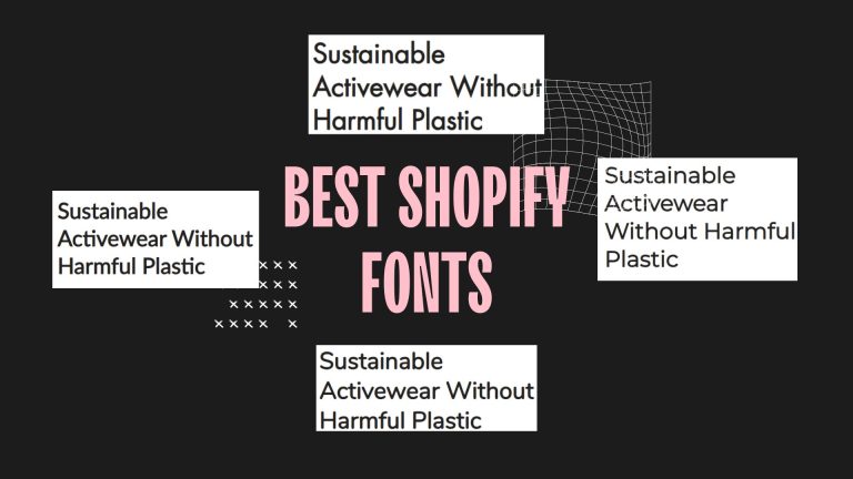 Shopify fonts