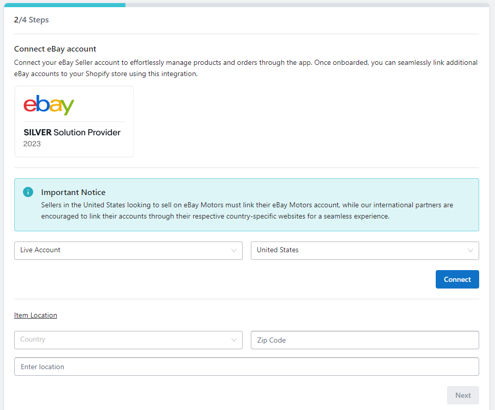 how to integrate eBay with Shopify