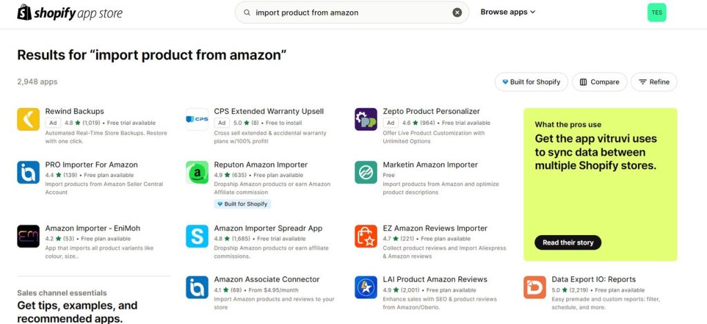 best app to import products from Amazon to Shopify