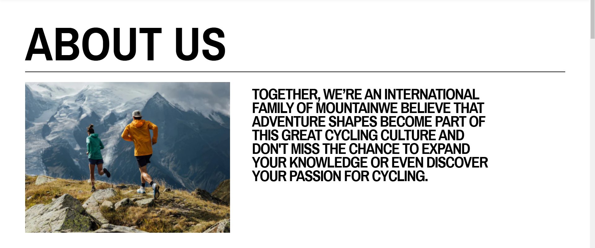 Image with text - Sections