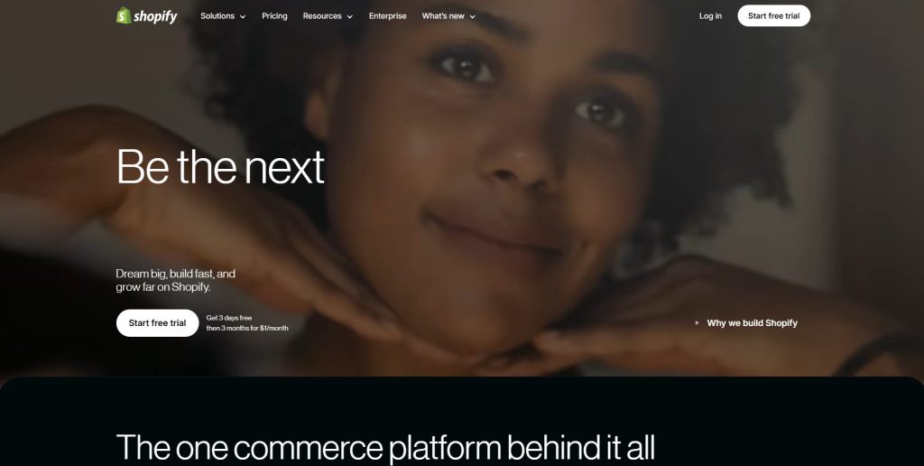 create a Shopify account