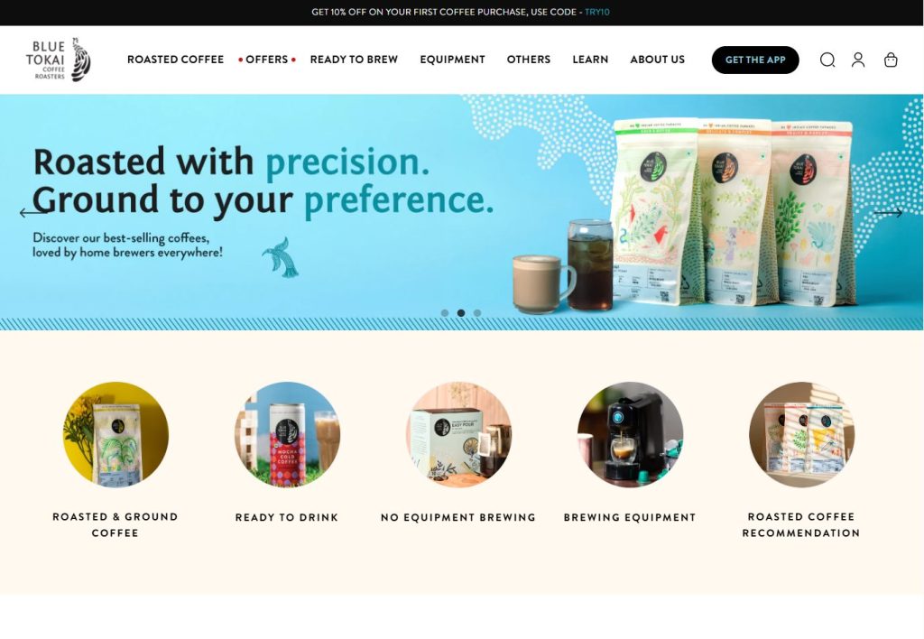 best coffee website design