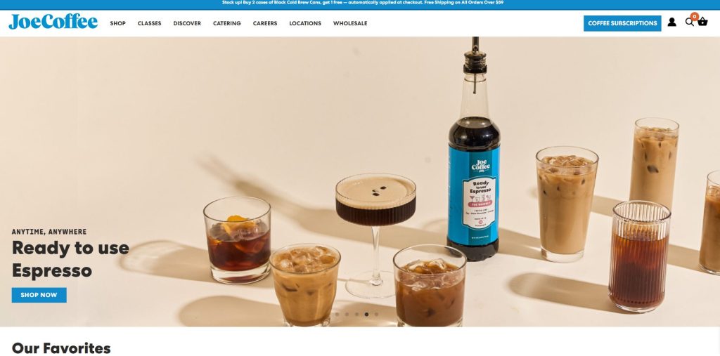 cafe website design