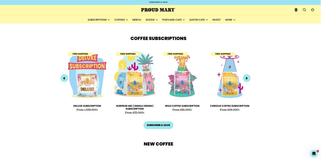 coffee shop subscriptions