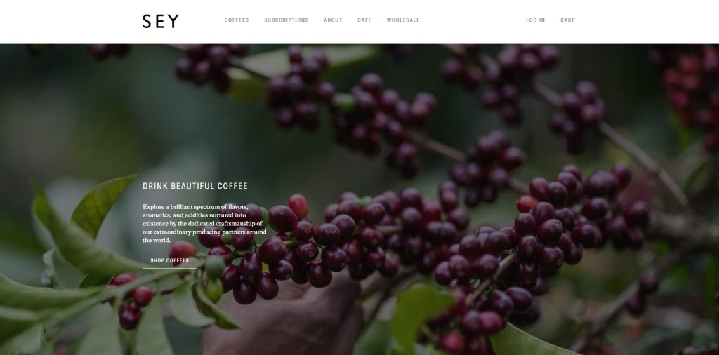 coffee shop website design ideas