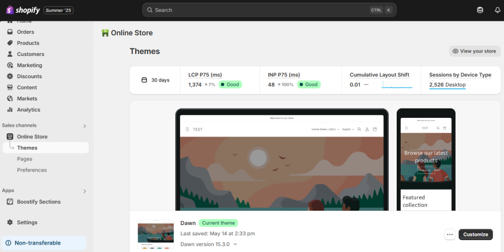 add free countdown template to Shopify theme