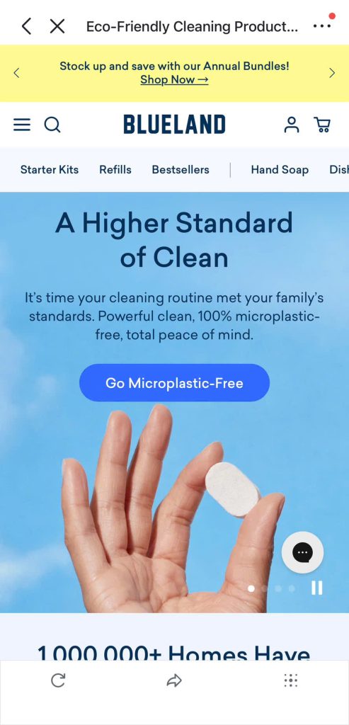 Blueland best mobile-first website