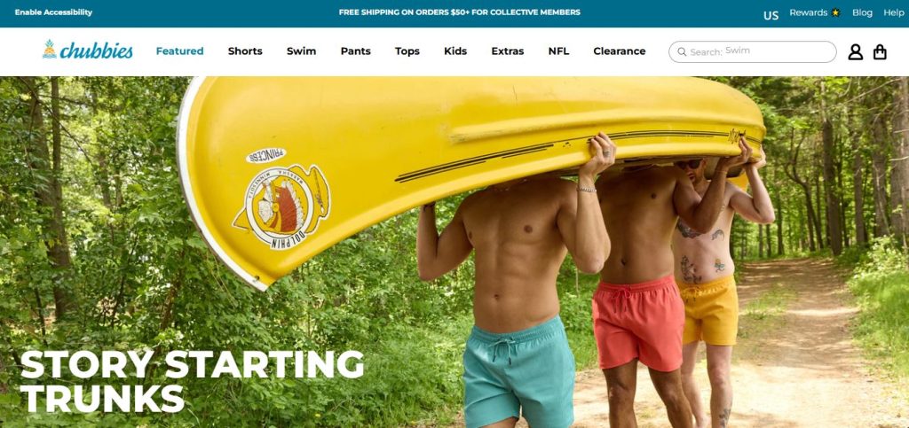 Chubbies best clothing stores for men