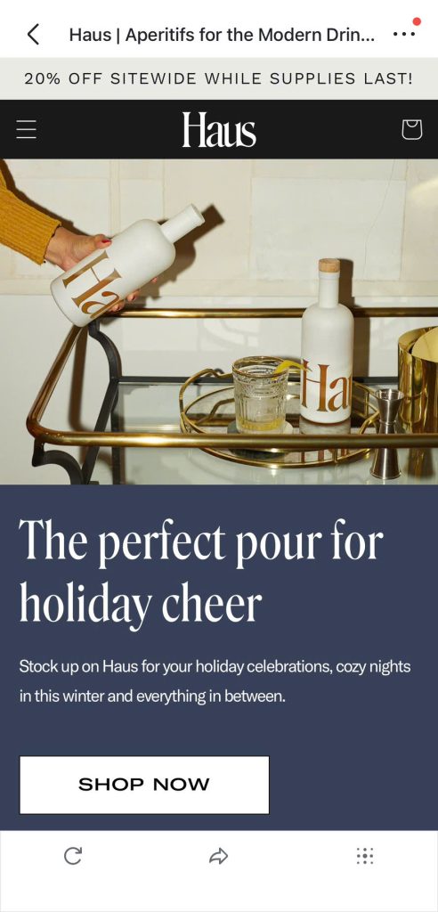 Haus Shopify website design