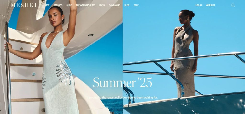 Meshki Shopify clothing stores