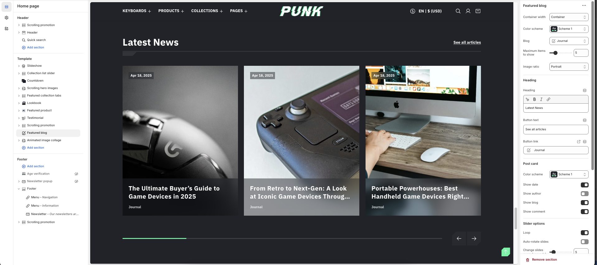 Blog Highlight Component Featured blog - Sections