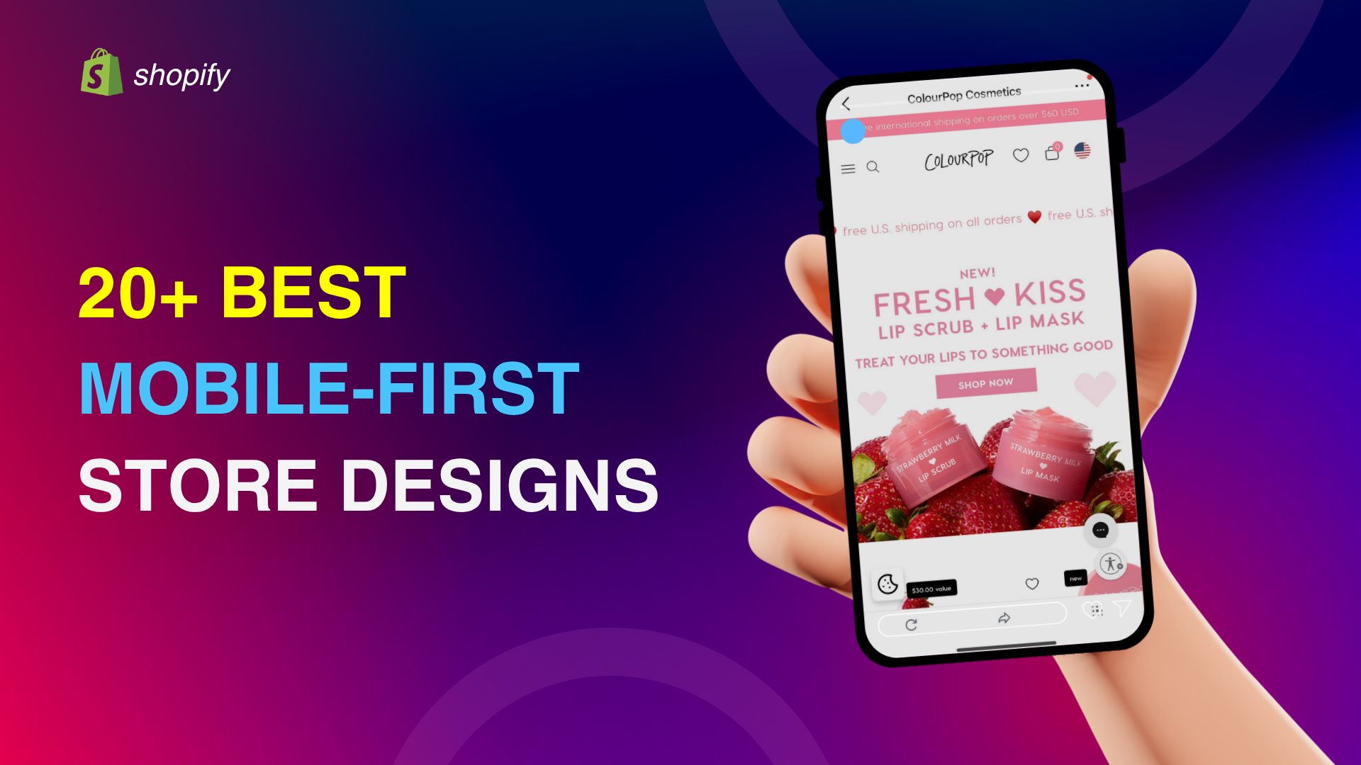 Shopify mobile website design
