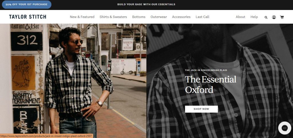 Taylor Stitch men clothing stores