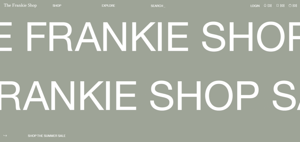 The Frankie Shop luxury clothing store