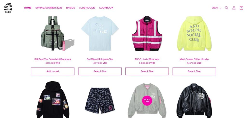 hype streetwear shop