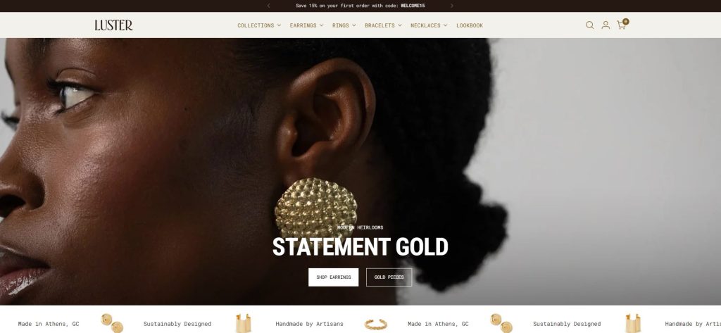 Shopify jewelry store theme