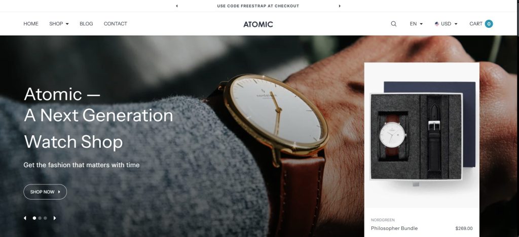 Best Shopify theme for jewelry & watch