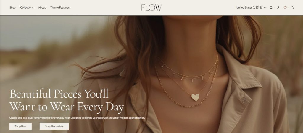 Shopify jewelry theme