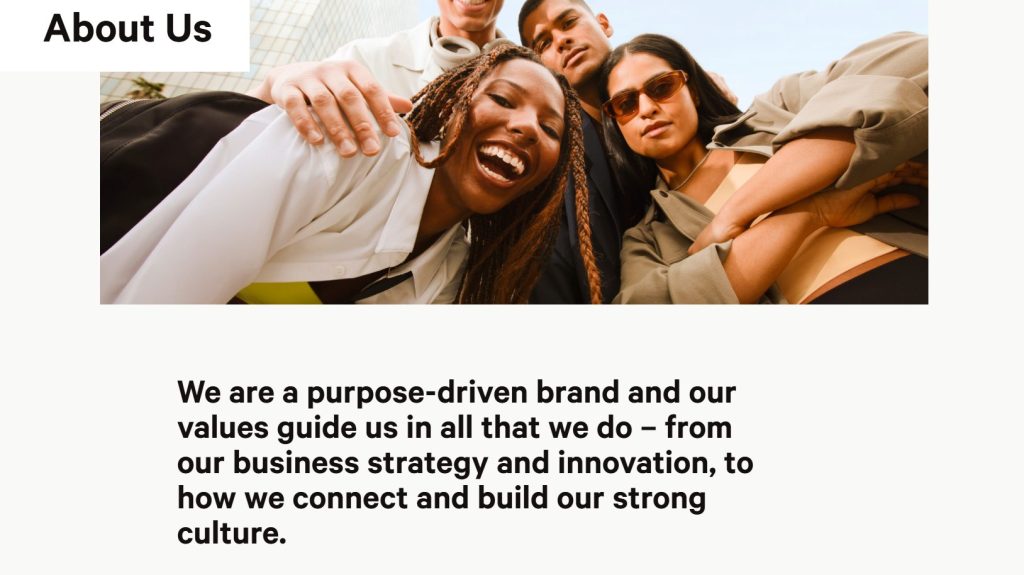About Us Page Design - Community-Driven Template