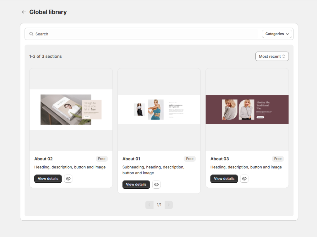 Boostify Sections - About Us Templates