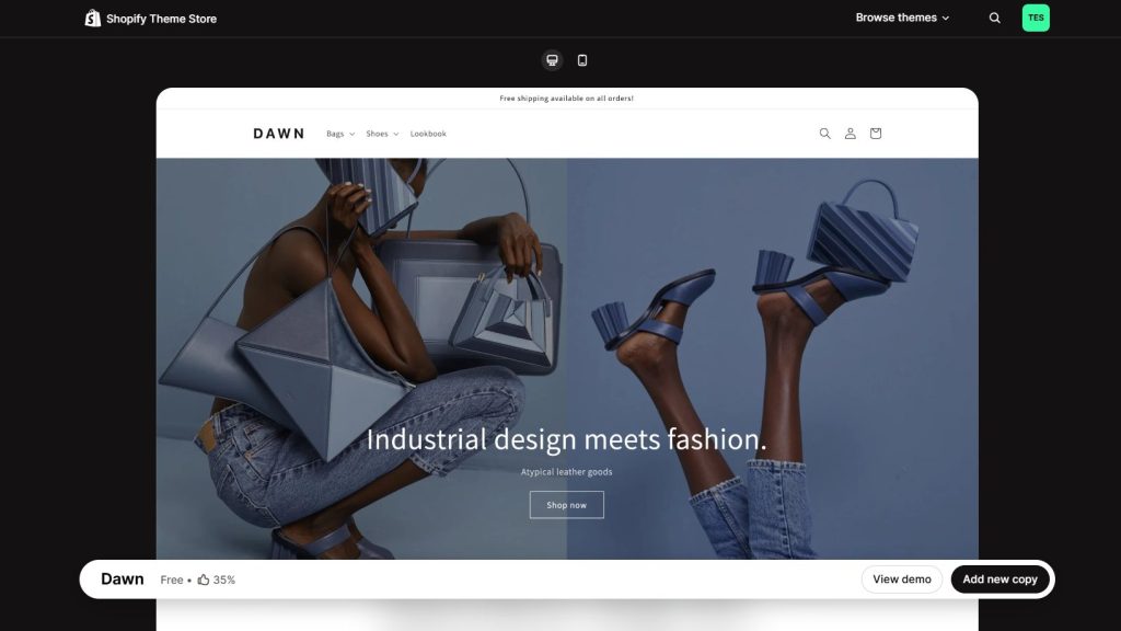 Dawn - Shopify theme for small catalog stores
